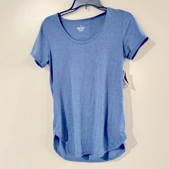 Cotton On Body Womens Short Sleeve Curved Hem Active Gym T-Shirt Blue - Picture 10 of 14